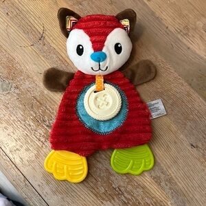 Infantino Go GaGa Fox Baby Lovey Teether Security Blanket NWOT